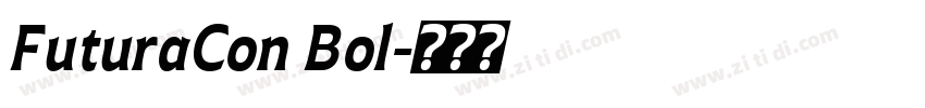 FuturaCon Bol字体转换